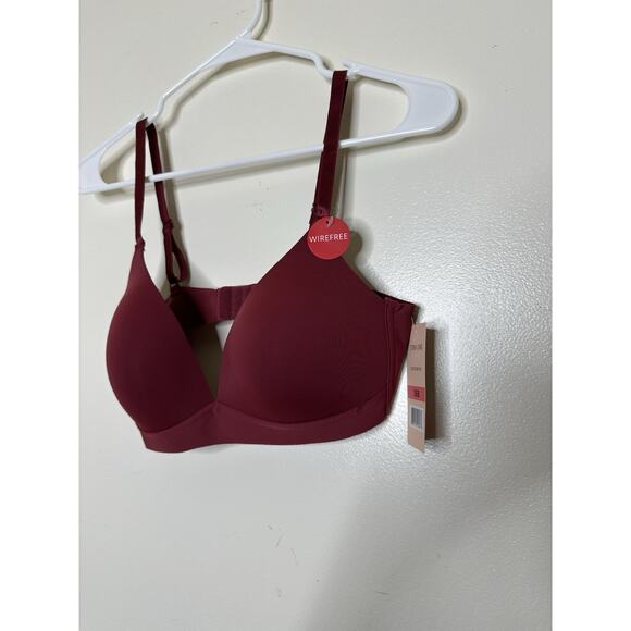 Strm Line Wireless Bra Size 36B Dark Red Lightly Padded NEW - Picture 3 of 7